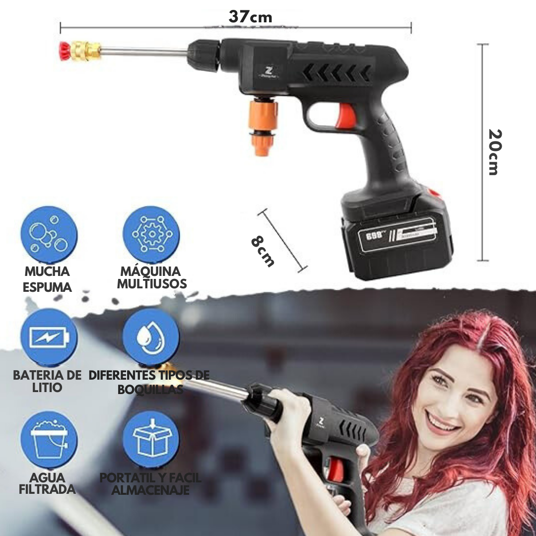 Hidrolimpiadora a batería - SUPER CLEANING GUN®