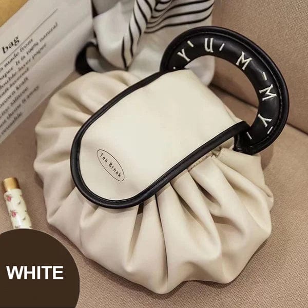 SATVEE™ Large Capacity Leather Drawstring Cosmetic Bag