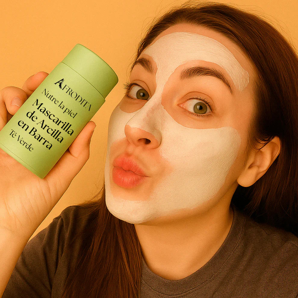Masajeador de cuello ANTIPAPADA + Masajeador Facial frio/calor Antiarrugas + Mascarilla de té verde - Afrodita