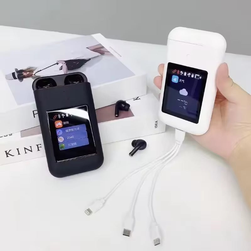 🎧Audífonos auriculares Exclusivos TF20 Pro. Pantalla multifuncional + Powerbank