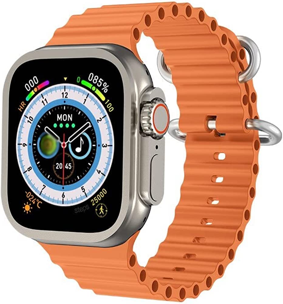 Smartwatch Ultra Pro con 2 correas ( negro + naranja ) + AirPods Pro 2