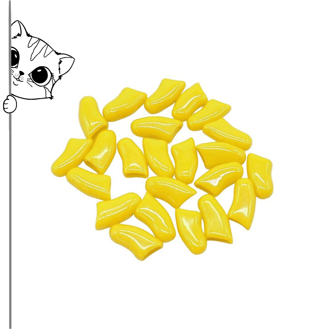 20Pcs Soft Silicone Pet Nail Caps for Dogs & Cats – Anti-Scratch Protective Covers