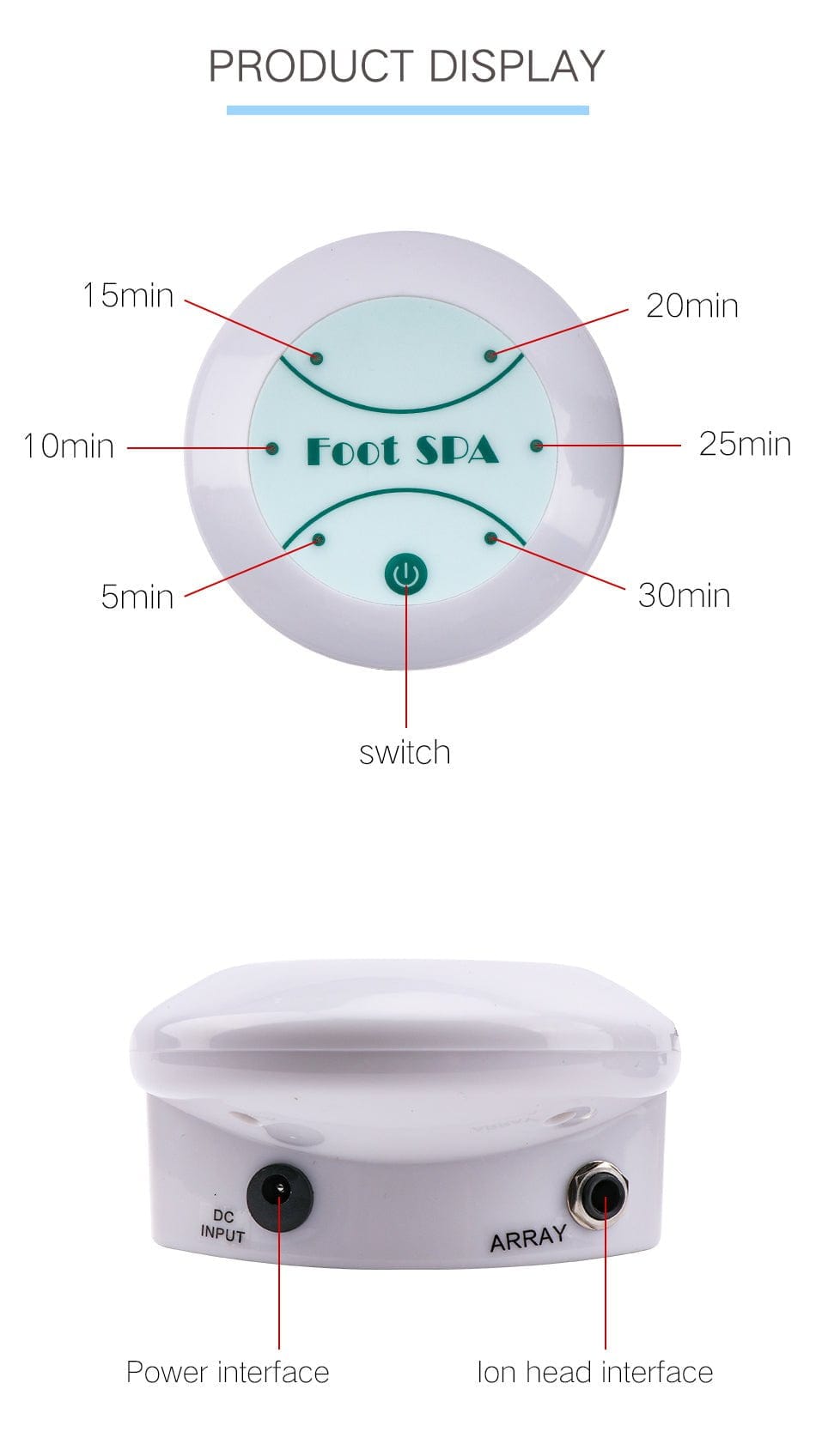 APROLO™ Portable Ionic Detox Foot Bath Machine