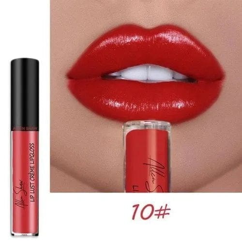 12 Color Long Lasting Moist Lip Gloss Plumper Liquid Lipstick