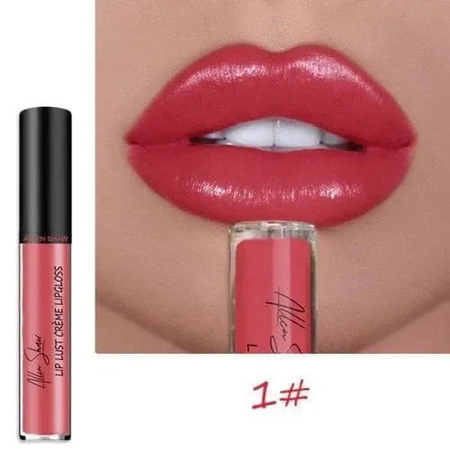 12 Color Long Lasting Moist Lip Gloss Plumper Liquid Lipstick