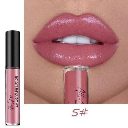 12 Color Long Lasting Moist Lip Gloss Plumper Liquid Lipstick