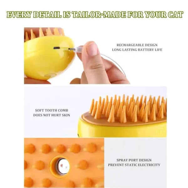 🐱Hot Sale🐱 Mango Shaped Steamy Cat Brush 🐱