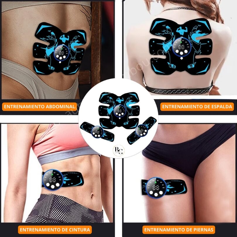 Electroestimulador EMS™ - Pack Abdominales, Brazos y Muslos.