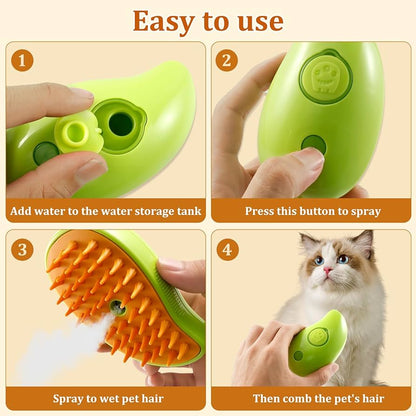 🐱Hot Sale🐱 Mango Shaped Steamy Cat Brush 🐱