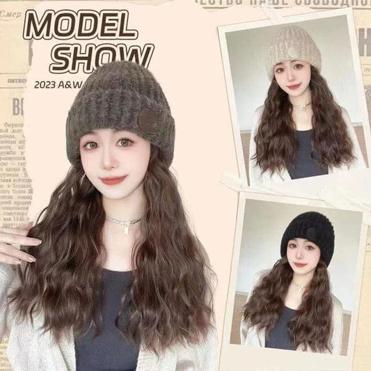Hot Sale 50% OFF - 👩Wig Wool Hat🩰
