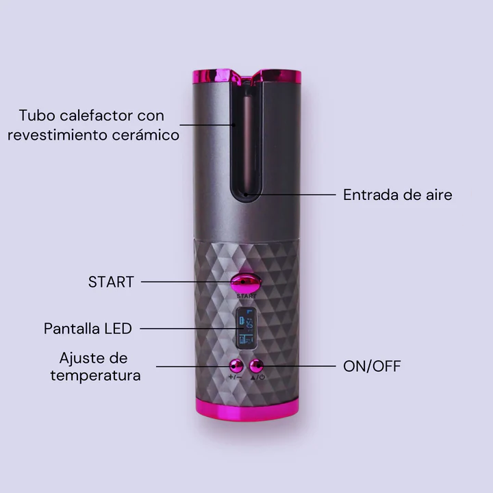 Rizador de Pelo Eléctrico Inalámbrico