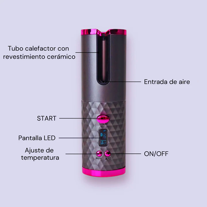 Rizador de Pelo Eléctrico Inalámbrico