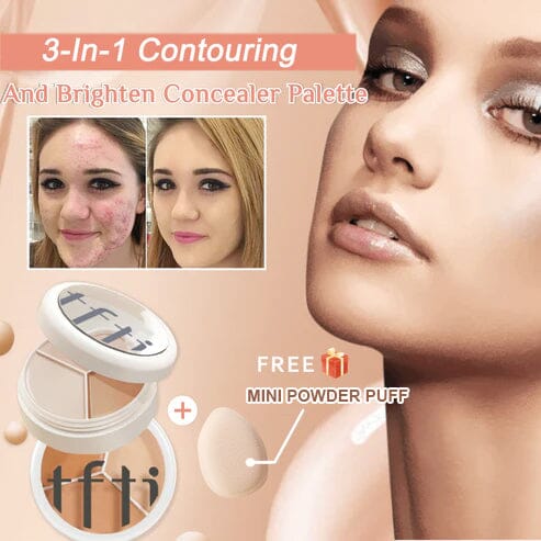TIFITM 3-In-1 Contouring & Brighten Concealer Palette