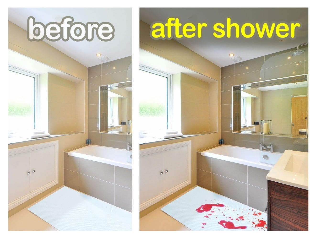 Aprolo™ Color Changing Spooky Bath Mat