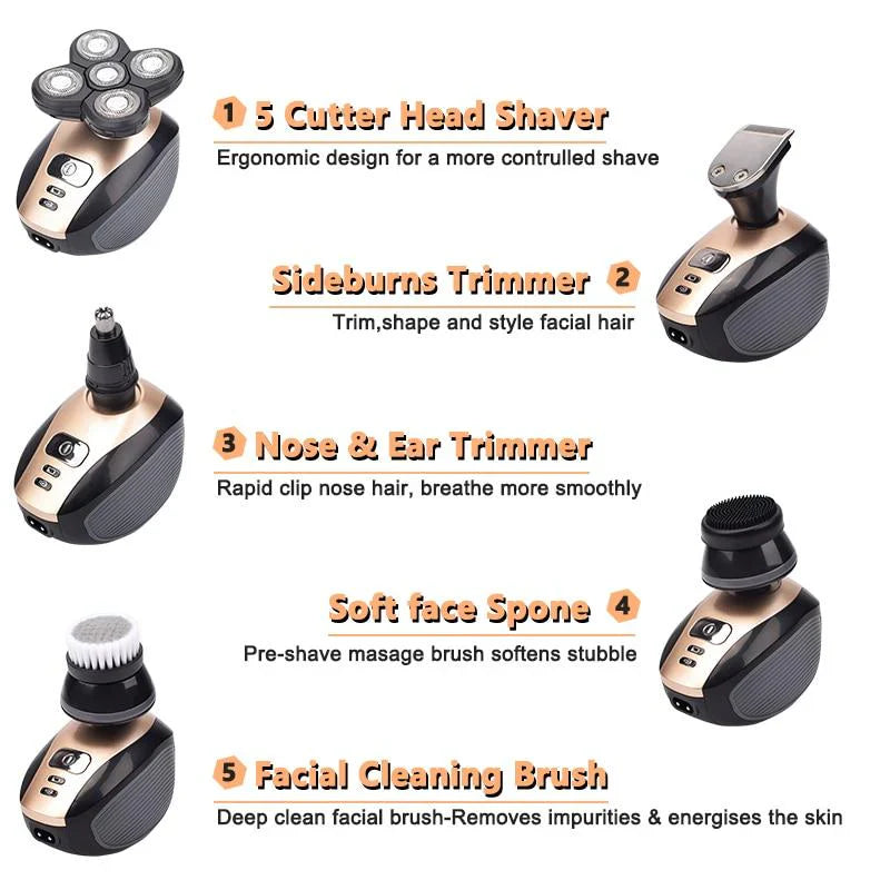 5-in-1 4D Electric Shaver