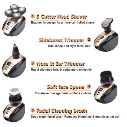 5-in-1 4D Electric Shaver