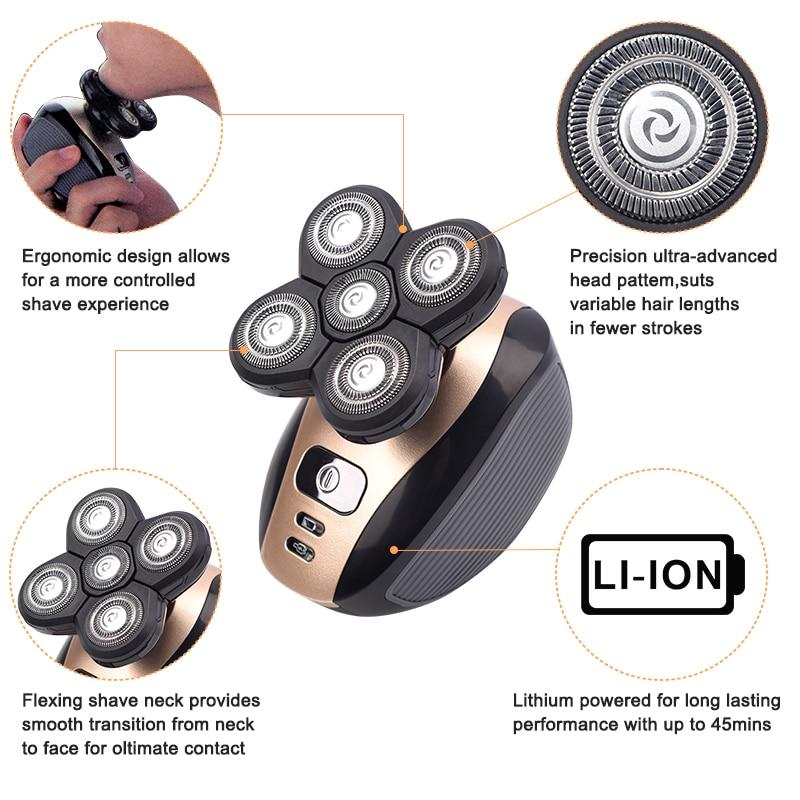 5-in-1 4D Electric Shaver