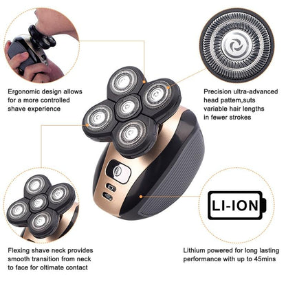 5-in-1 4D Electric Shaver