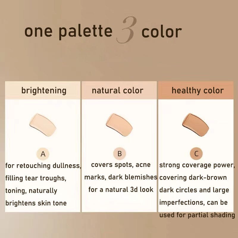 TIFITM 3-In-1 Contouring & Brighten Concealer Palette