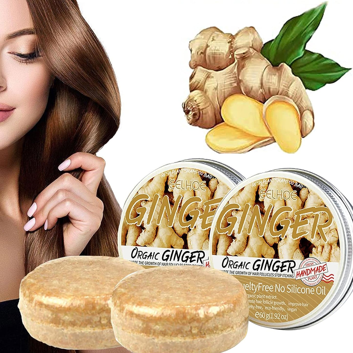 Ginger Hair Regrowth Shampoo Bar