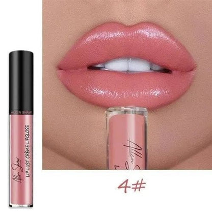 12 Color Long Lasting Moist Lip Gloss Plumper Liquid Lipstick