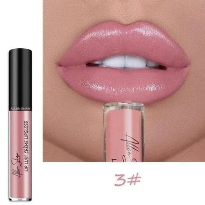12 Color Long Lasting Moist Lip Gloss Plumper Liquid Lipstick