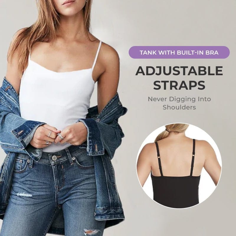 🩱2 IN 1🩱 Tank With Built-In Bra