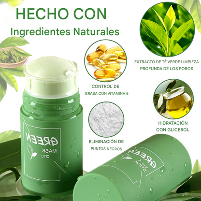 GreenTea Glow™ - Mascarilla de limpieza profunda